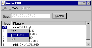 Figure 4. The content based retrieval tool